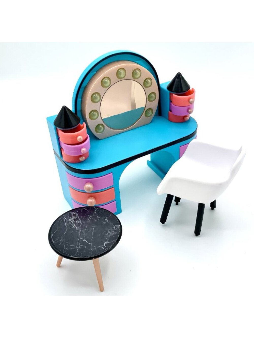 Lol Surprise Doll House Vanity Missing 1 Drawers Bedroom Furniture & Table Chair